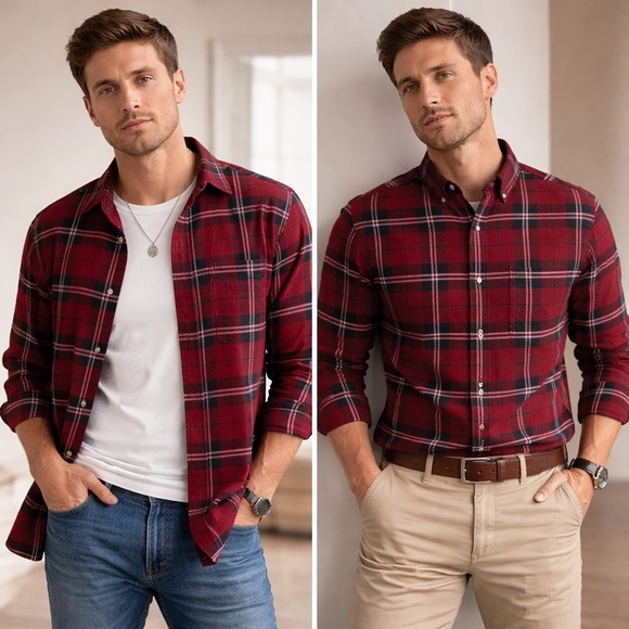 American Eagle Outfitters Other - American Eagle Outfitters Red Plaid Shirt